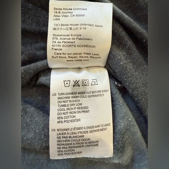 Vissla Everyday Heather Graphic Tee XL (Fits M/L) Surf Skate Ocean - Picture 11 of 11